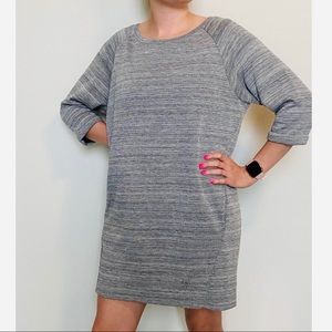 One Clothing Los Angeles Grey Sweater Dress Large